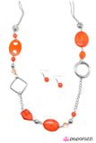 Paparazzi "Shadow Dancer - Orange" necklace Paparazzi Jewelry