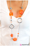 Paparazzi "Shadow Dancer - Orange" necklace Paparazzi Jewelry