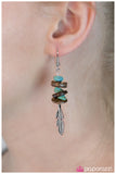 Paparazzi "Shake A Tail Feather - Blue" earring Paparazzi Jewelry
