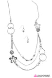 Paparazzi "Shake It Up - Silver" Necklace & Earring Set Paparazzi Jewelry