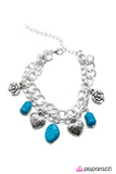 Paparazzi "Shake, Rattle, and Roll" Blue Bracelet Paparazzi Jewelry