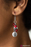Paparazzi "Shake, Shake, Shake - Red" earring Paparazzi Jewelry