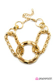 Paparazzi "Shameless" Gold Bracelet Paparazzi Jewelry