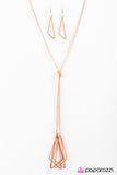 Paparazzi "Shape of Things to Come - Orange" necklace Paparazzi Jewelry