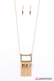 Paparazzi "Sharp Sophistication - Gold" necklace Paparazzi Jewelry