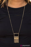 Paparazzi "Sharp Sophistication - Gold" necklace Paparazzi Jewelry