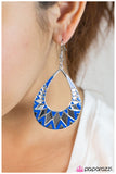 Paparazzi "Shattered - Blue" earring Paparazzi Jewelry