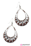 Paparazzi "Shattered - Brown" earring Paparazzi Jewelry
