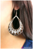 Paparazzi "Shattered - Brown" earring Paparazzi Jewelry