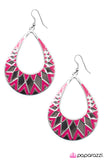 Paparazzi "Shattered - Pink" earring Paparazzi Jewelry