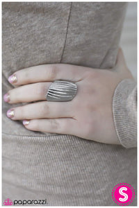 Paparazzi "She Beats to Her Own Drum - Silver" Ring Paparazzi Jewelry