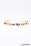 Paparazzi "She Believed She Could - Gold" bracelet Paparazzi Jewelry