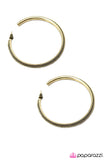 Paparazzi "She-Devil - Brass" earring Paparazzi Jewelry