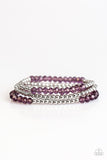 Paparazzi "SHEEN One, SHEEN Them All - Purple" bracelet Paparazzi Jewelry