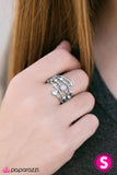 Paparazzi "Sheet Music - Silver" ring Paparazzi Jewelry