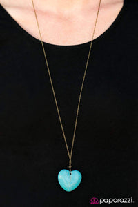 Paparazzi "Shes A Heartbreaker" Brass Necklace & Earring Set Paparazzi Jewelry