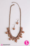 Paparazzi "She Said Yes" Copper Necklace & Earring Set Paparazzi Jewelry