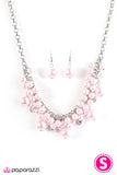 Paparazzi VINTAGE VAULT REPO "She Said Yes" Pink Necklace & Earring Set Paparazzi Jewelry