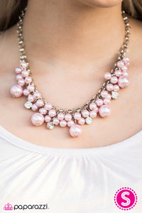 Paparazzi VINTAGE VAULT REPO "She Said Yes" Pink Necklace & Earring Set Paparazzi Jewelry