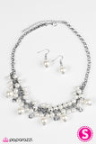 Paparazzi "She Said Yes" White Necklace & Earring Set Paparazzi Jewelry