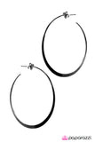 Paparazzi "Shes A Man-Eater - Black" earring Paparazzi Jewelry