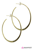 Paparazzi "Shes A Man-Eater - Brass" earring Paparazzi Jewelry
