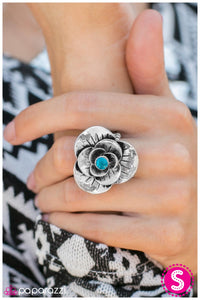 Paparazzi "She Walks In Beauty" Blue Ring Paparazzi Jewelry