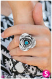 Paparazzi "She Walks In Beauty" Blue Ring Paparazzi Jewelry