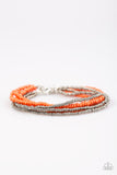 Paparazzi "She Will BEAD Loved" Orange Bracelet Paparazzi Jewelry