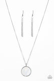 Paparazzi "Shimmering Seashores” White Necklace & Earring Set Paparazzi Jewelry