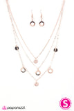 Paparazzi "Shimmer Over Heels" Rose Gold Necklace & Earring Set Paparazzi Jewelry