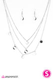 Paparazzi "Shimmer Over Heels" Silver Necklace & Earring Set Paparazzi Jewelry