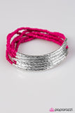 Paparazzi "Shimmer Over Here - Pink" bracelet Paparazzi Jewelry