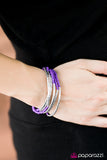 Paparazzi "Shimmer Over Here - Purple" bracelet Paparazzi Jewelry
