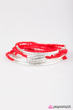 Paparazzi "Shimmer Over Here - Red" bracelet Paparazzi Jewelry