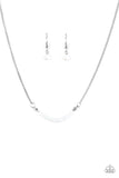 Paparazzi "Shine Like Stars" White Necklace & Earring Set Paparazzi Jewelry