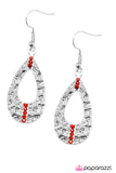 Paparazzi "Shine On - Red" earring Paparazzi Jewelry