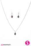 Paparazzi "Shine Your Brightest" Orange Necklace & Earring Set Paparazzi Jewelry