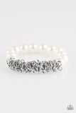 Paparazzi "Shock Factor - White" bracelet Paparazzi Jewelry