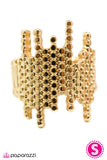 Paparazzi "Shockwave" Gold Ring Paparazzi Jewelry