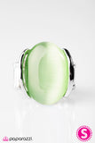 Paparazzi "Shoot For The Moon - Green" ring Paparazzi Jewelry