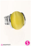 Paparazzi "Shoot For The Moon - Yellow" ring Paparazzi Jewelry