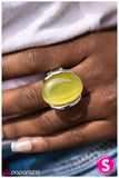 Paparazzi "Shoot For The Moon - Yellow" ring Paparazzi Jewelry