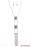 Paparazzi "Shoots and Social Ladders" Silver Necklace & Earring Set Paparazzi Jewelry