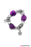 Paparazzi "Shopaholic - Purple" bracelet Paparazzi Jewelry