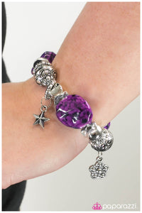 Paparazzi "Shopaholic - Purple" bracelet Paparazzi Jewelry