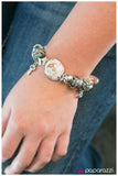 Paparazzi "Shopaholic - White" bracelet Paparazzi Jewelry