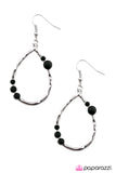 Paparazzi "Shop till You Drop" Black Earrings Paparazzi Jewelry