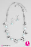 Paparazzi "SHORE As The Wind Blows" Blue Necklace & Earring Set Paparazzi Jewelry