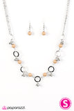 Paparazzi "SHORE As The Wind Blows" Brown Necklace & Earring Set Paparazzi Jewelry